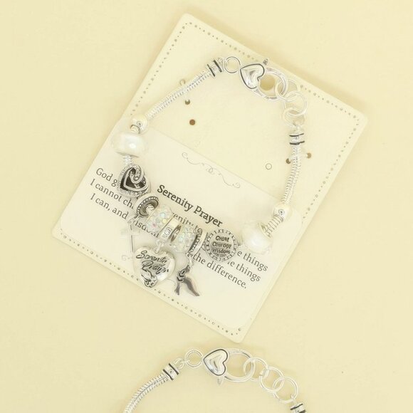 Inspirational Religious Theme Charm Bracelet - Picture 2 of 3